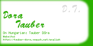 dora tauber business card